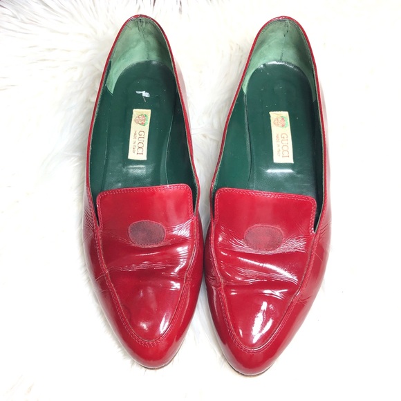 Gucci Shoes - Gucci Patent Leather Slip Ons size 8.5 B